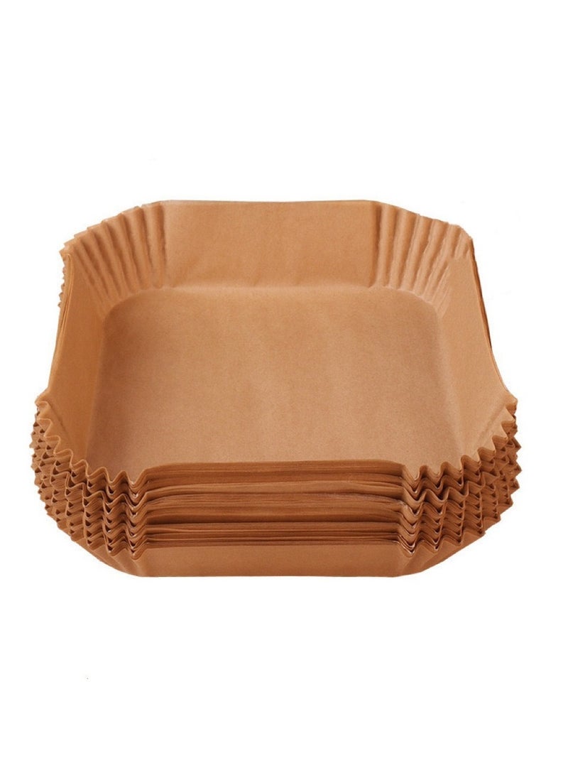 general Air Fryer Disposable Paper Liner Air Fryer Liners Square Baking Paper for Air Fryer Waterproof Parchment Paper for Baking Roasting Microwave - Image 1