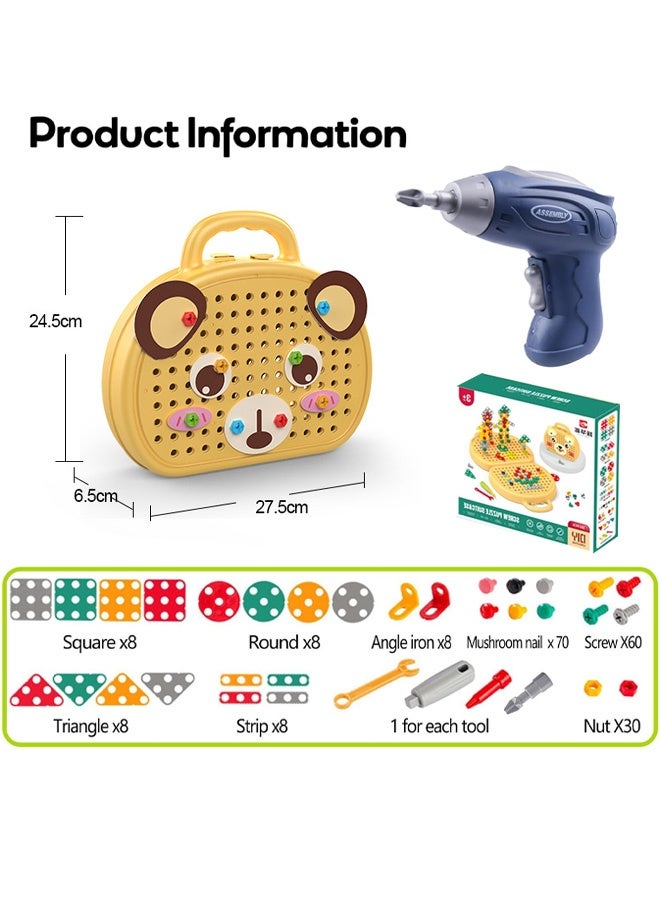 Magic Montessori Play Toolbox , 2D/3D Creativity Playset Tool Toys Gift for Age 3+ Boys and Girls - Image 3