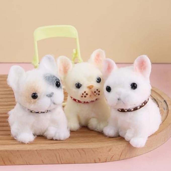 YJPPDD Big taba Squishy Dog, Handmade Squishy Dog Toy for Adult/Kids, Stress Relief, Cute & Soft Teddy Dog Design, Perfect Squeeze Toys Gift for Relaxation and Fun (White, Bulldog) - Image 4