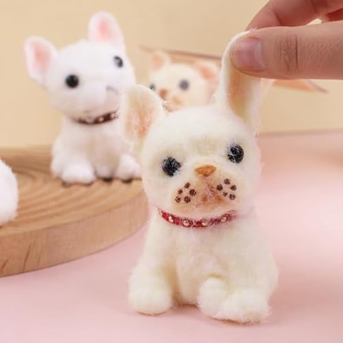 YJPPDD Big taba Squishy Dog, Handmade Squishy Dog Toy for Adult/Kids, Stress Relief, Cute & Soft Teddy Dog Design, Perfect Squeeze Toys Gift for Relaxation and Fun (White, Bulldog) - Image 3