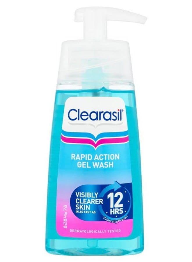 Clearasil Exfoliating Face Wash, 150ml, Salicylic Acid Gel, Acne Wash, Blemish Treatment, Face Wash for Sensitive Skin, Oil Control, Works Fast, Reduces Redness, Spot Treatments, Skin Care - Image 1