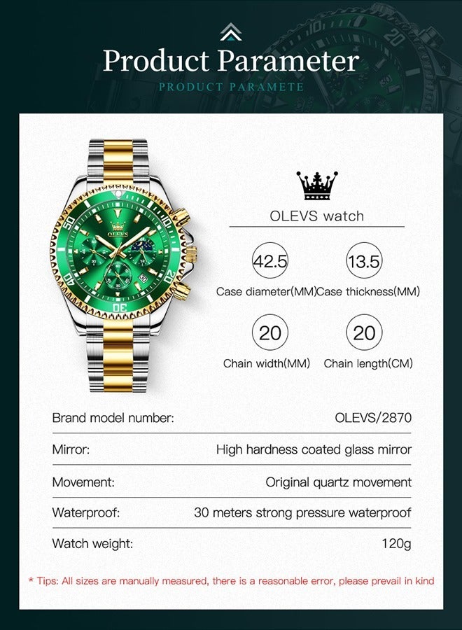 OLEVS Water Resistant Watches For Men - Image 5