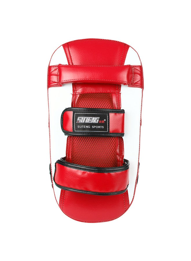 SUTENG Boxing Glove Kick Boxing Muay Thai Punching Pad Curved Strike Shield Boxing Training Mitt Punching Pad Outdoor Sports Mitten Boxing Practice Equipment Boxing Pad Arm Pad  - Image 4