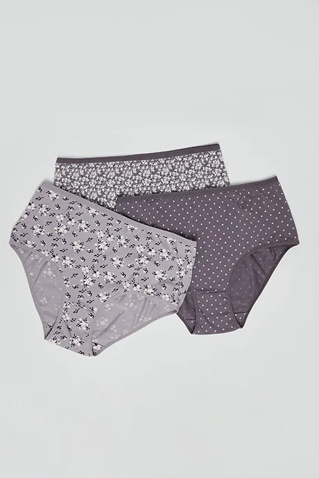 أر أند بي 3 Pack Printed Full Briefs