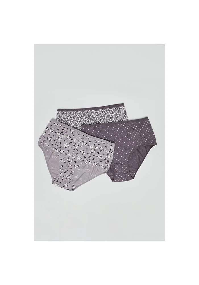 أر أند بي 3 Pack Printed Full Briefs