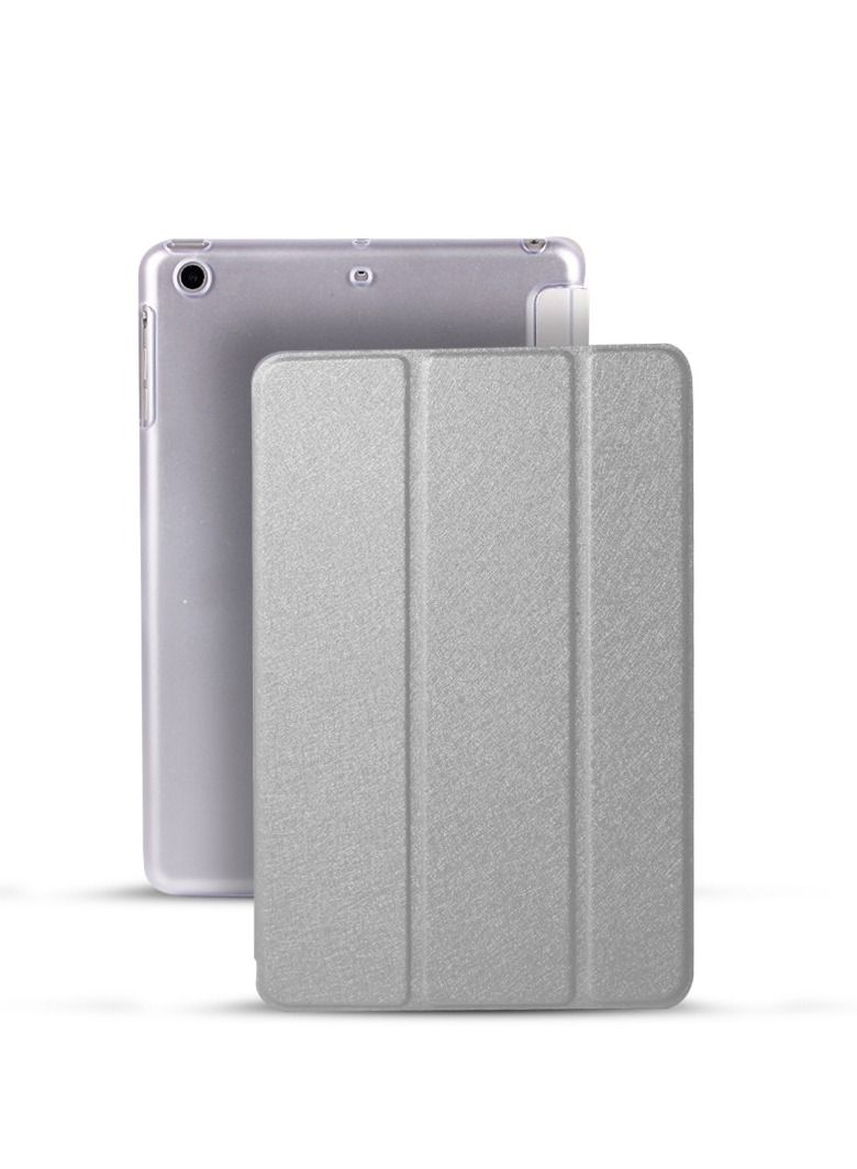 Loquat Three Fold Smart Protective Case For Silvery iPad