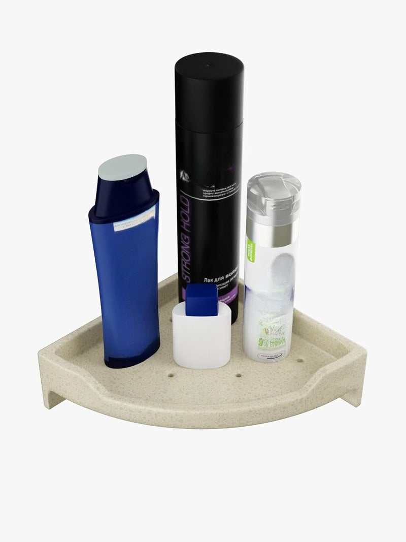 RAYNO Bathroom Corner Shelf Bathroom Corner Shelf Bathroom Rack Wall Storage Corner Shelf for Bathroom Shelf Corner Rack for Kitchen Bathroom Organizer Marble 9 - Image 2