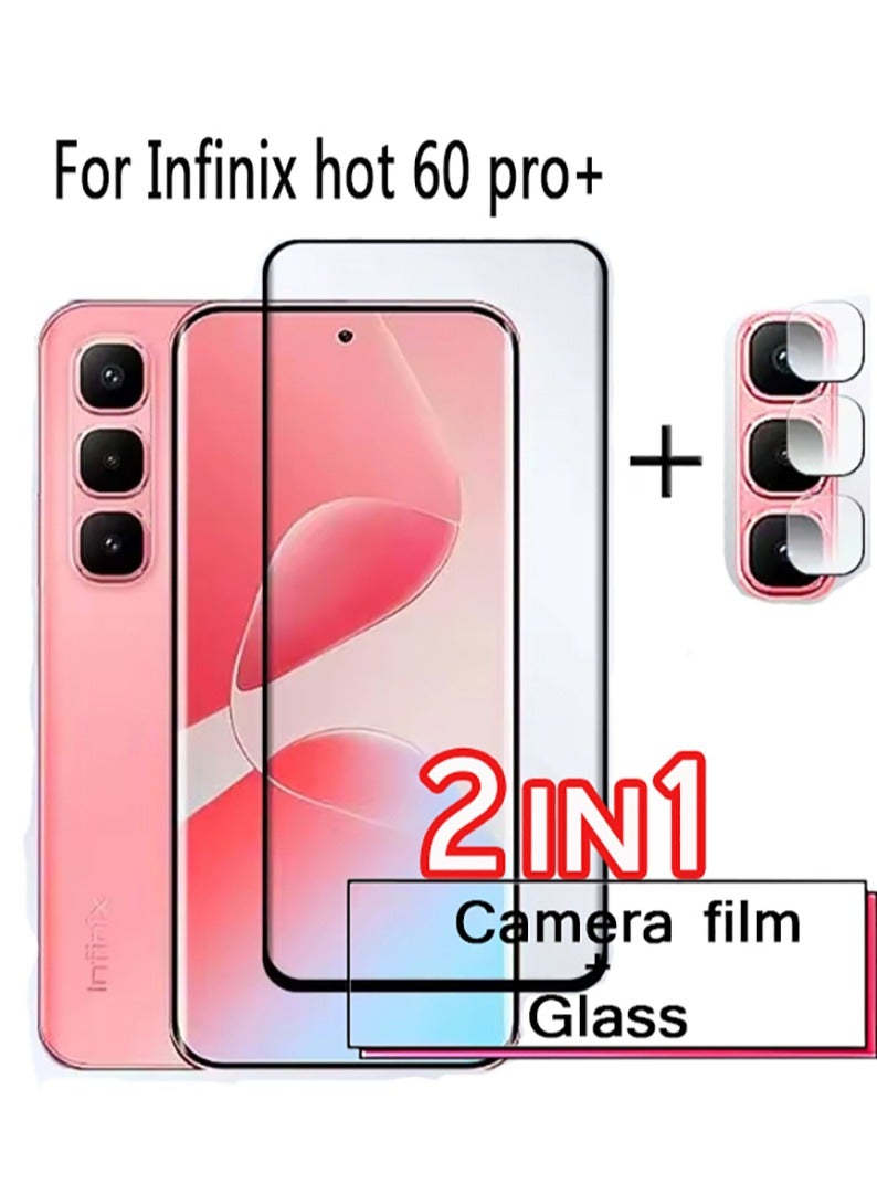 2 in 1 For For Infinix hot 60 pro+ Screen & Camera Protection - High transparency full coverage security protector - Image 1