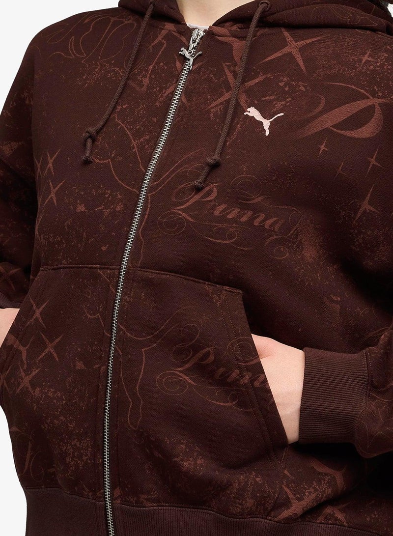 PUMA Essential Graphic Aop Hoodie - Image 3