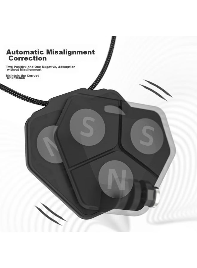 Surewo Magnetic Mount For Dji Gopro Action Cameras, Compatible With Action 5 Pro/4/3 Ace Pro 2, Quick-release Neck Strap, Chest Mount, Base Plate, And Car Accessories - Image 5