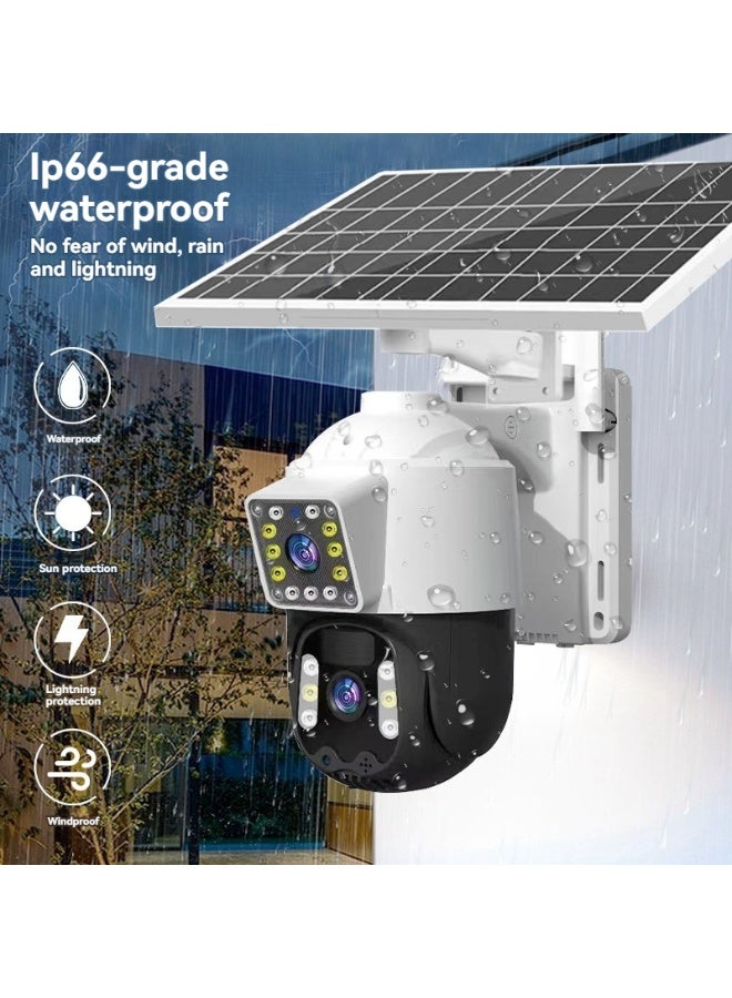 Outdoor HD CCD Dual Lens PTZ Security Camera | AI Motion Detect, Auto Tracking, Solar Panel & Battery Powered Wireless Network Camera – Wholesale Outdoor CCTV - Image 5
