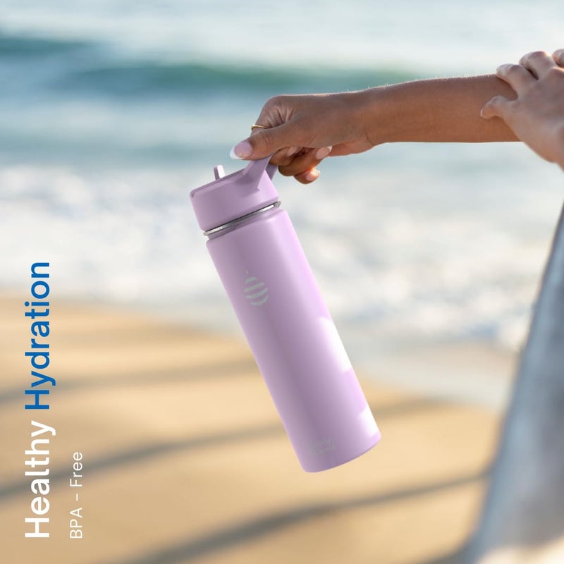 Clearly Filtered Water Bottle | Removes 220+ Contaminants, Double-Wall Insulated Stainless Steel, BPA/BPS Free, Phthalate Free, Filters Flouride Lead Chlorine (20oz, Mint) - Image 4