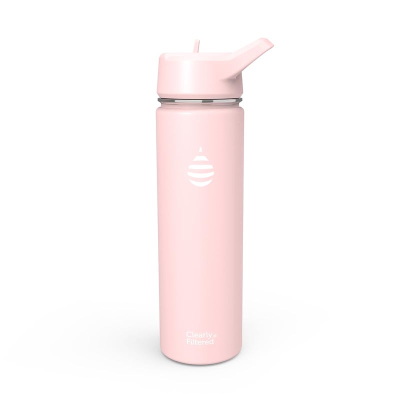 Clearly Filtered Water Bottle | Removes 220+ Contaminants, Double-Wall Insulated Stainless Steel, BPA/BPS Free, Phthalate Free, Filters Flouride Lead Chlorine (20oz, Mint) - Image 1