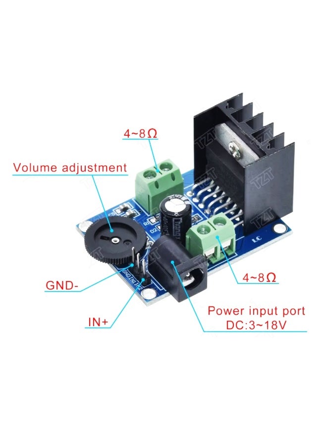 Generic TDA7297 Super Mini DC 6-18V Power Amplifier Board Module Dual Channel Electronic DIY Tool Audio Amplify Volume Adjustable  - Image 3