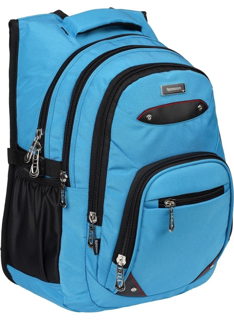 ريلاكسن Blue 2225 Waterproof Lined Fabric Backpack