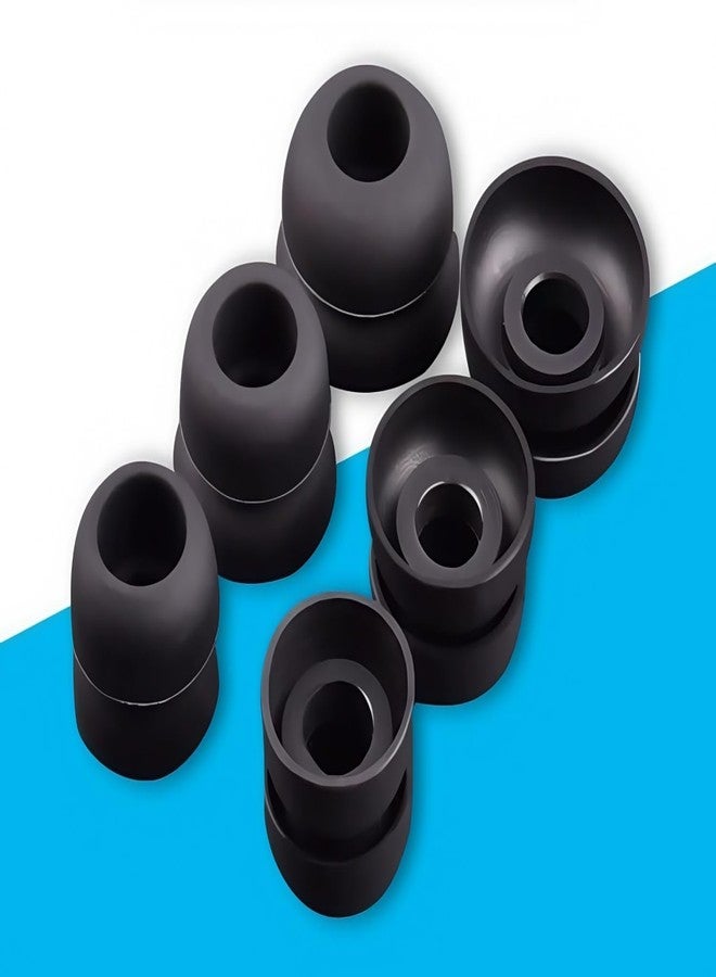 Wiki VALLEY 12Pack Replacement Eartips Silicone Set for Sennheiser CX400 CX500 and Sennheiser IE80 Earphone Headphones-Black - Image 5