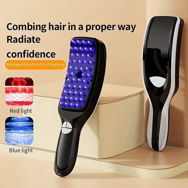 ALKAYAN 3 in 1 Smart Hair Massage Brush with Light Technology and Steam Care to Boost Volume and Invigorate Scalp w - Image 3