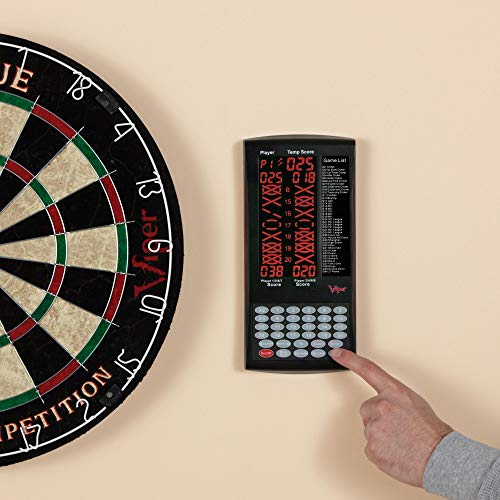 Viper ProScore Digital Dart Scorer Electronic Dartboard Scoreboard For Up to 8 Players, with 40 Games and 655 Game Options, Including Cricket and X01, Black - Image 5