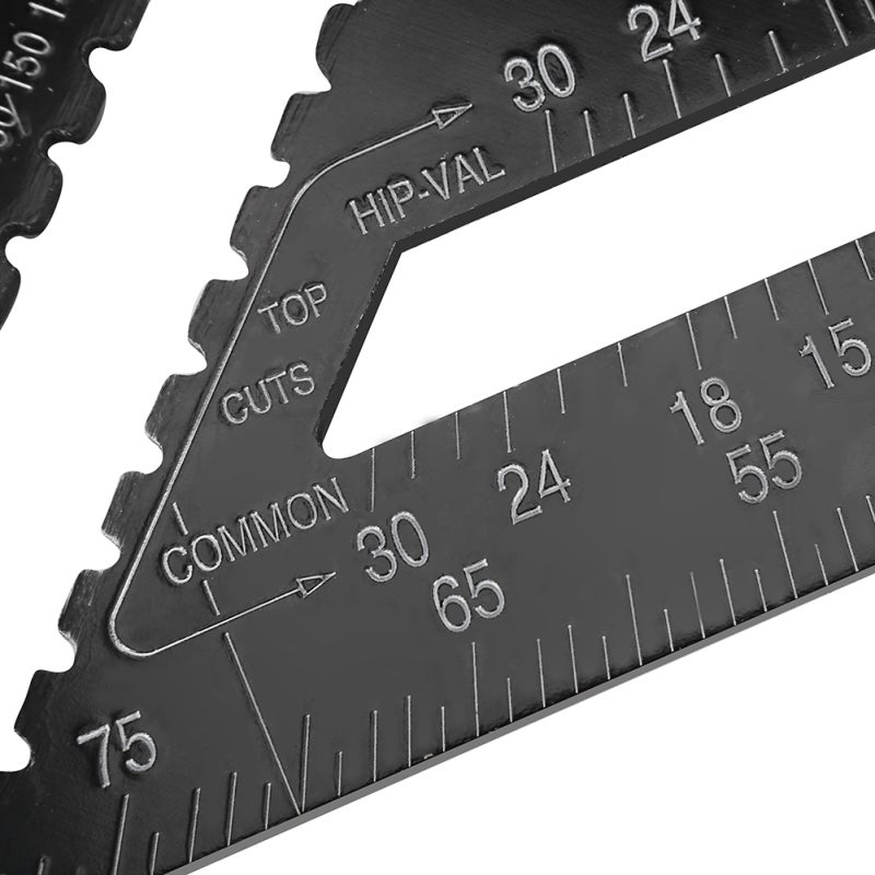 Precision Measuring Tool: Aluminum Alloy Triangle Square - Multi-functional Corrosion Resistant Saw Guide for Engineer Carpenter Framing Roofing Building Remodeling Projects - Image 3