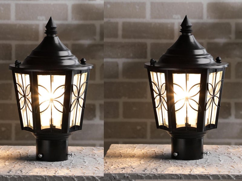 WHITERAY Decorative Outdoor Waterproof Gate Light Weather-Resistant Post Top Lamp for Main Gate, Garden, Balcony, Driveway with Durable Build for Home Exterior Lighting (Without Bulb) - Image 5