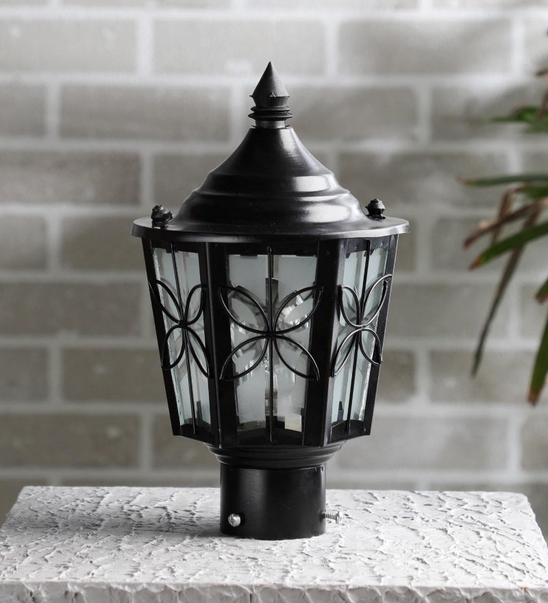 WHITERAY Decorative Outdoor Waterproof Gate Light Weather-Resistant Post Top Lamp for Main Gate, Garden, Balcony, Driveway with Durable Build for Home Exterior Lighting (Without Bulb) - Image 2