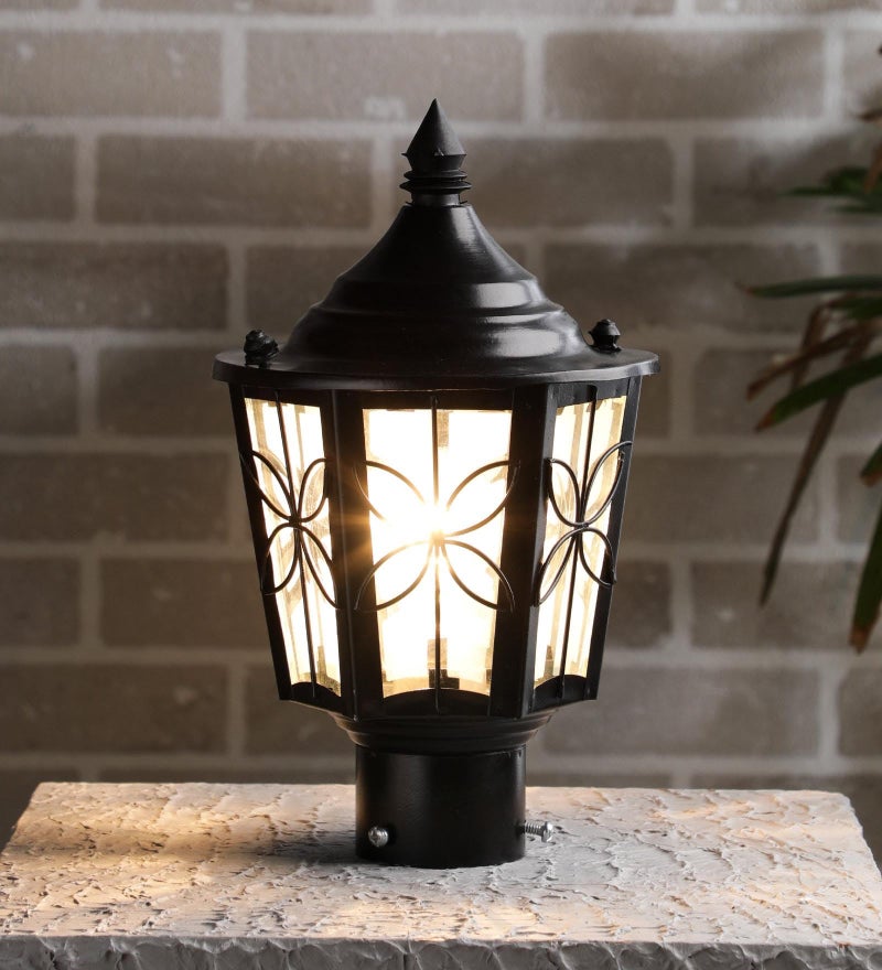 WHITERAY Decorative Outdoor Waterproof Gate Light Weather-Resistant Post Top Lamp for Main Gate, Garden, Balcony, Driveway with Durable Build for Home Exterior Lighting (Without Bulb) - Image 3