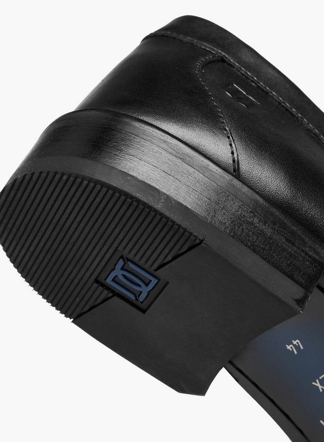 DUCHINI Men's Leather Solid Slip-On Loafers - Image 5