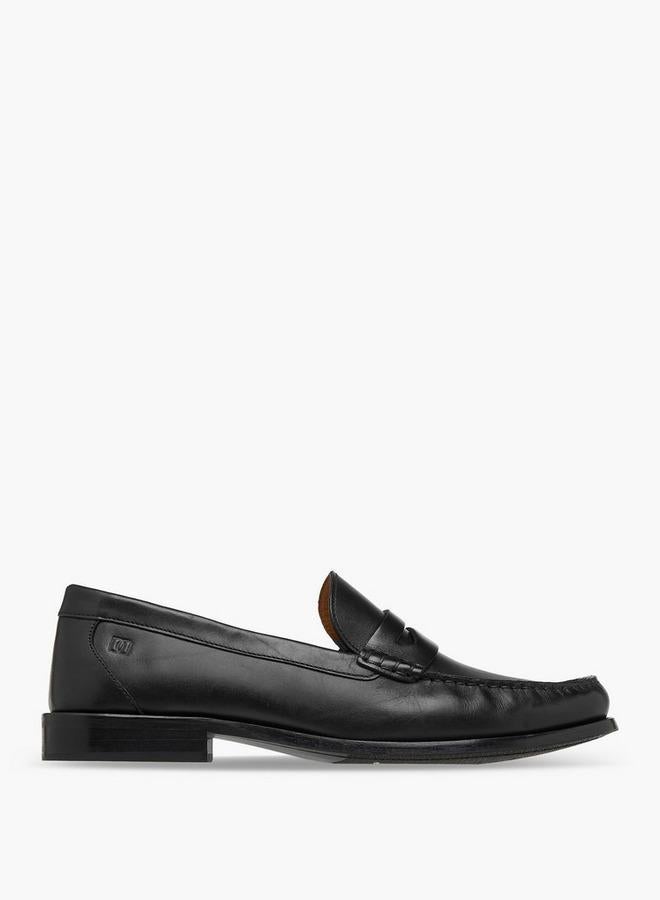 DUCHINI Men's Leather Solid Slip-On Loafers - Image 3