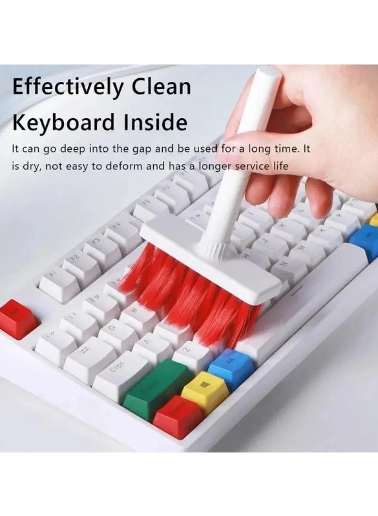 AROAQ Keyboard Cleaning Brush 5 in 1 Multifunction Cleaner Kit For Bluetooth Airpod Case Pro 3 2 1 Earbuds Cleaning Tool Keycap Puller Cleaner Pen For Watch Laptop Phone Camera VR - Image 2