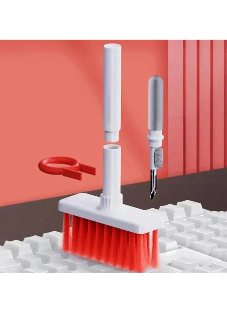 AROAQ Keyboard Cleaning Brush 5 in 1 Multifunction Cleaner Kit For Bluetooth Airpod Case Pro 3 2 1 Earbuds Cleaning Tool Keycap Puller Cleaner Pen For Watch Laptop Phone Camera VR - Image 4