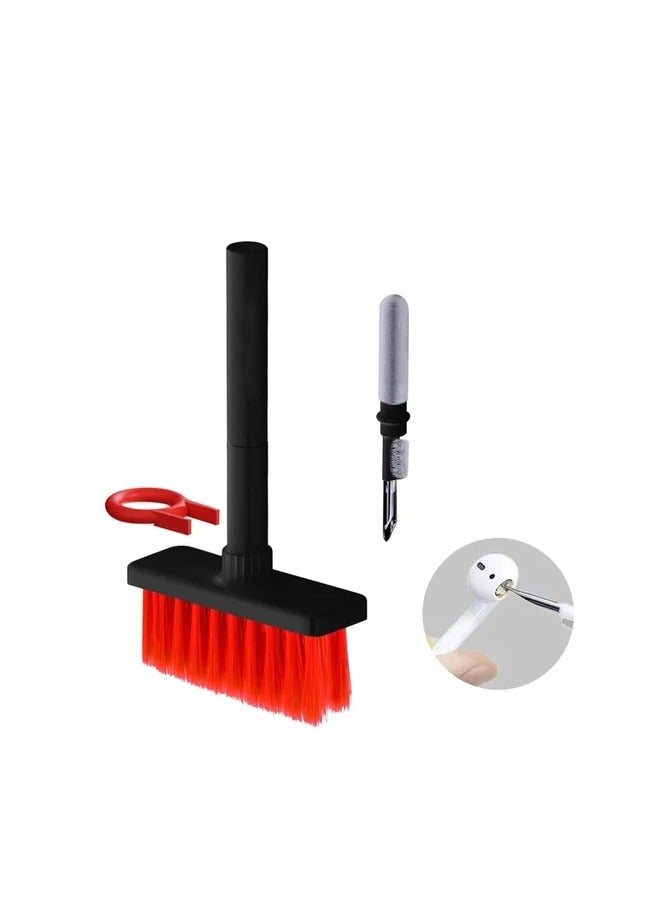 AROAQ Keyboard Cleaning Brush 5 in 1 Multifunction Cleaner Kit For Bluetooth Airpod Case Pro 3 2 1 Earbuds Cleaning Tool Keycap Puller Cleaner Pen For Watch Laptop Phone Camera VR - Image 1