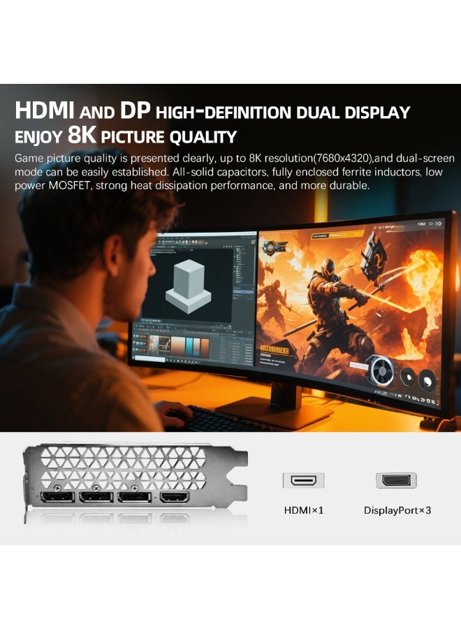 سورالوا بطاقة رسومات الألعاب SURALLOW NVIDIA GeForce RTX 3060 - PCIe 4.0، 12 جيجابايت GDDR6، HDMI، DisplayPort 1.4a، لوحة خلفية واقية. - Image 5