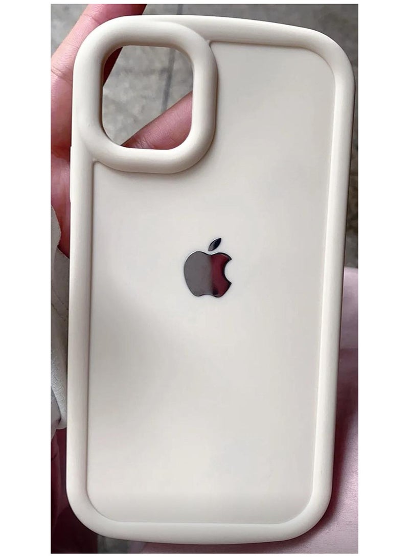 Silicone Case For Iphone 15 pro max Beige - Image 1