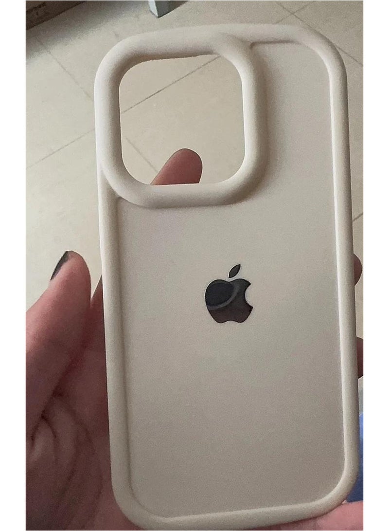 Silicone Case For Iphone 15 pro max Beige - Image 2