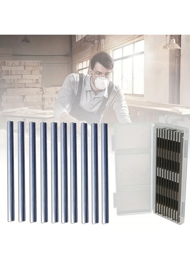 1 Set 82mm Electric Planer Blades HSS Reversible Wood Planer Knife Woodworking Equipment - Image 1