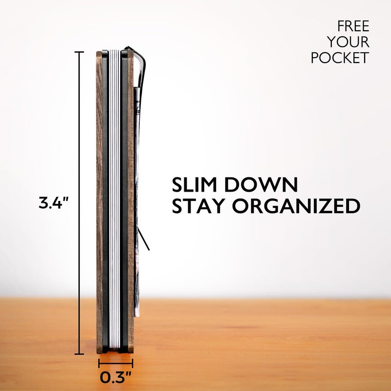 RUNBOX Slim Wallet for Men - RFID Blocking Metal Card Holder with Money Clip,Minimalist Thin Front Pocket Wallet, Holds 15 Cards,Gifts for Men,Men's Accessories - Image 2