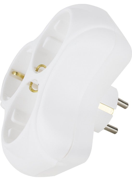 CMK Papatya Triple Golyat Grounded Plug Socket Clover Type Surface Mounted  - Image 2