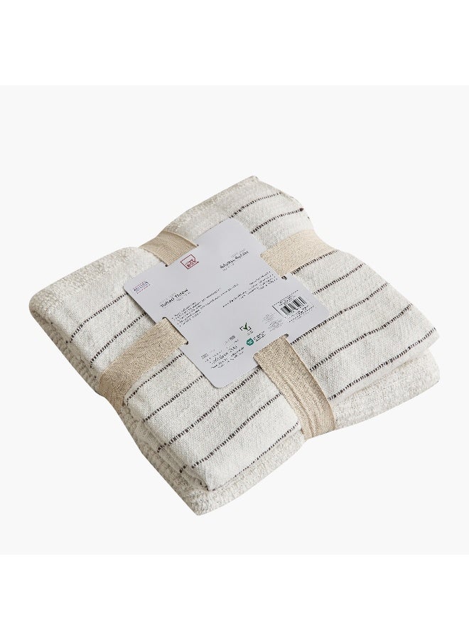Home Box Trace Tuft Stripe Throw - Cream - 130x170 cm - Image 5