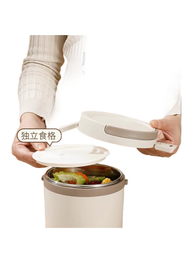Guofeng 304 Stainless Steel Food Container 900Ml, Anti-Spill Insulated Lunch Box, Insulated Bucket, Portable Handheld Lunch Box For Students - Image 2