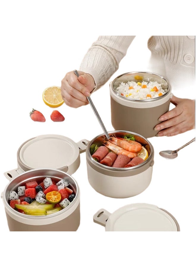Guofeng 304 Stainless Steel Food Container 900Ml, Anti-Spill Insulated Lunch Box, Insulated Bucket, Portable Handheld Lunch Box For Students - Image 3