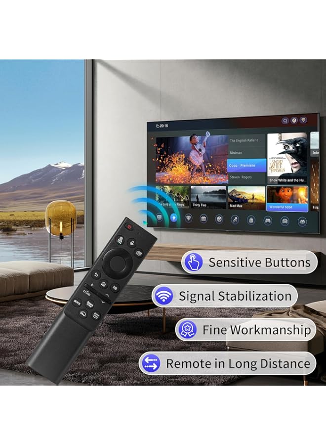 HuHa Auilzlz Universal Voice Remote Control Compatible with Samsung Smart TV, for Samsung LCD LED UHD QLED 4K HDR TV TV - Image 3