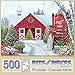 Bits and Pieces Christmas Tree Farm Jigsaw Puzzle for Adults Winter Snow Holiday Scene by Alan Giana 500 Piece Puzzle 18 x 24 - Image 3