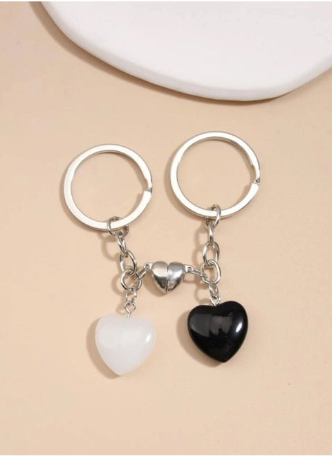 Medallion keys in the shape of two hearts