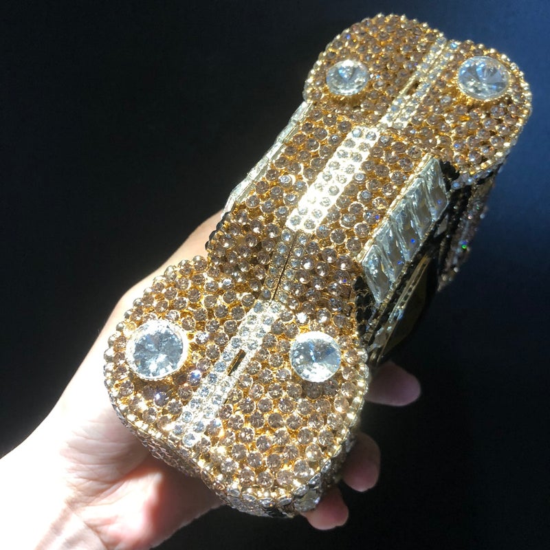 Carefully Selected New Camera Diamond-Encrusted Evening Bag Hardware Girls Shoulder Crossbody Bag Banquet Hand-Held Diamond Bag - Image 4
