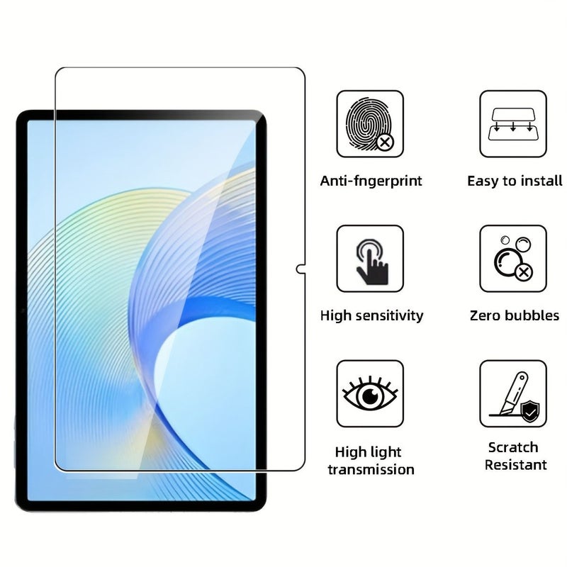 واقي شاشة من الزجاج المقوى عالي الوضوح - حزمة مزدوجة لأجهزة Honor Pad X9 Pro - Image 4