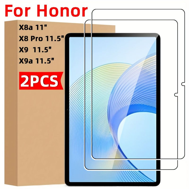 واقي شاشة من الزجاج المقوى عالي الوضوح - حزمة مزدوجة لأجهزة Honor Pad X9 Pro - Image 1