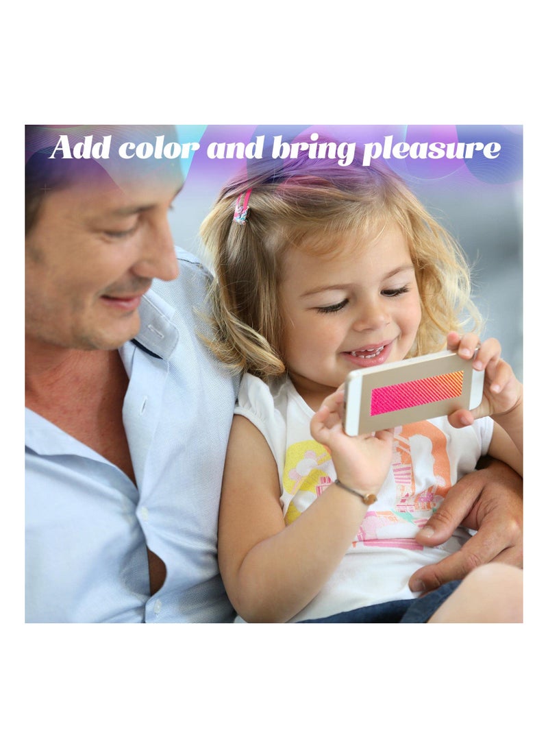 SYOSI 72Pcs Decompression Anxiety Sensory Stickers, Fidget Textured Strips Toys Anti Stress Tactile Rough Sensory Calm Textured Strips Adhesives Anxiety Relief for Adults Teens Desk Classroom,Gradient color - Image 4