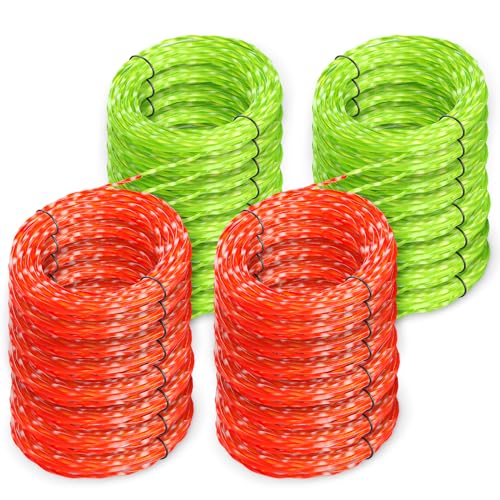 YWTESCH 16 Pack AL2420PD 0.095’’ Replacement Twisted Trimmer Lines Compatible with All EGO 15-Inch String Trimmers, 224 FT Dual Color Pre-Cut Heavy Duty Weed Wacker String for EGO Line Trimmers - Image 1