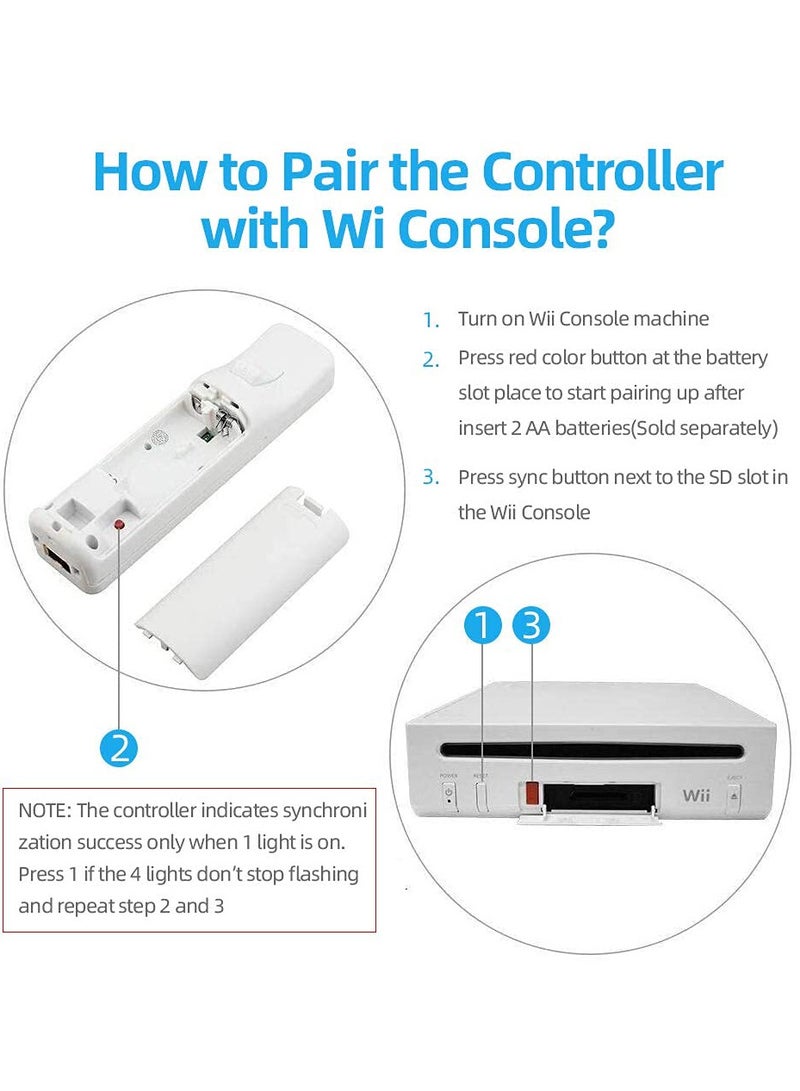 1pcs Wireless Nunchuck Motion Plus Remote Controller Set for Nintendo Wii & Wii U Wii Remote Gamepad with Motion Control For Wii Accessories & Games - Image 4