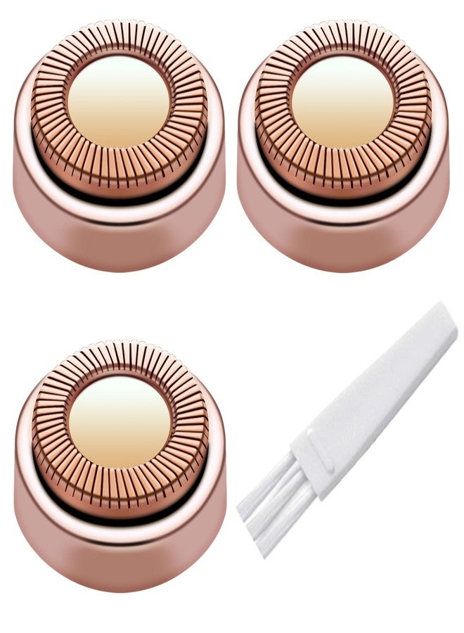 BECHY Facial Hair Remover Replacement Heads for Generation 1 Finishing Touch Flawless Facial Hair Removal Tool for Women,18K Gold-Plated Rose Gold 3 Count,First Generation by BECHY. (3 PCS Rose Gold) - Image 1